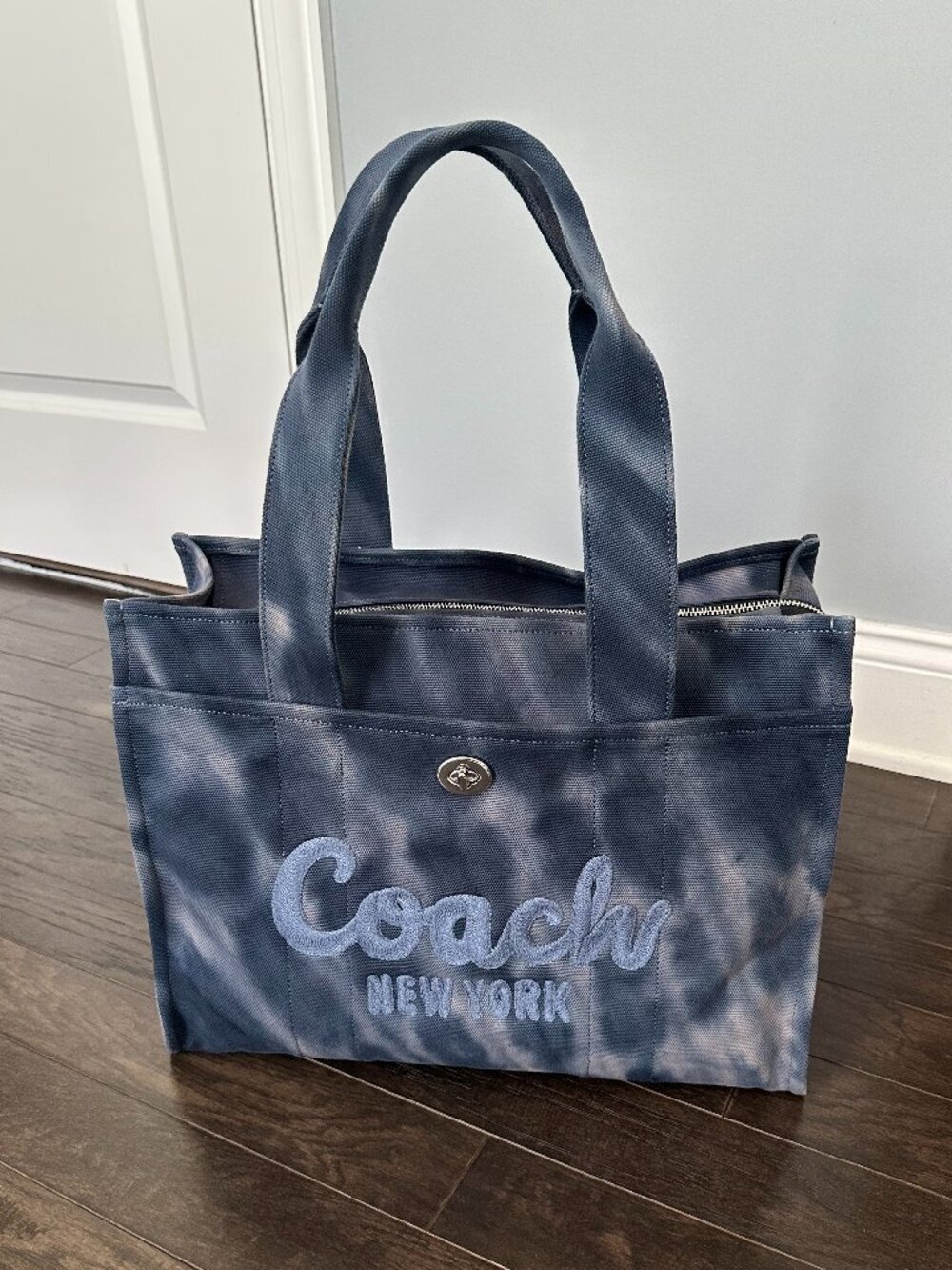 Coach Women's Blue Cargo 42 Tie-Dye Tote Bag Style #C2457-CU080 *NWT*